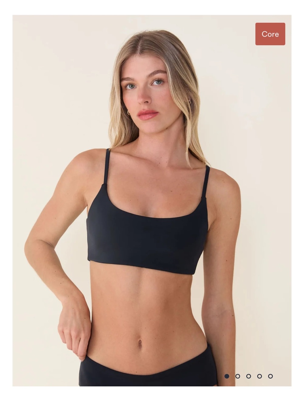 Andie Maui Scoop Bikini Top - Black